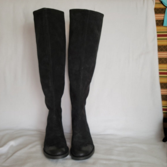 Born Women's Black Suede Borman boots size 6 - Picture 2 of 13